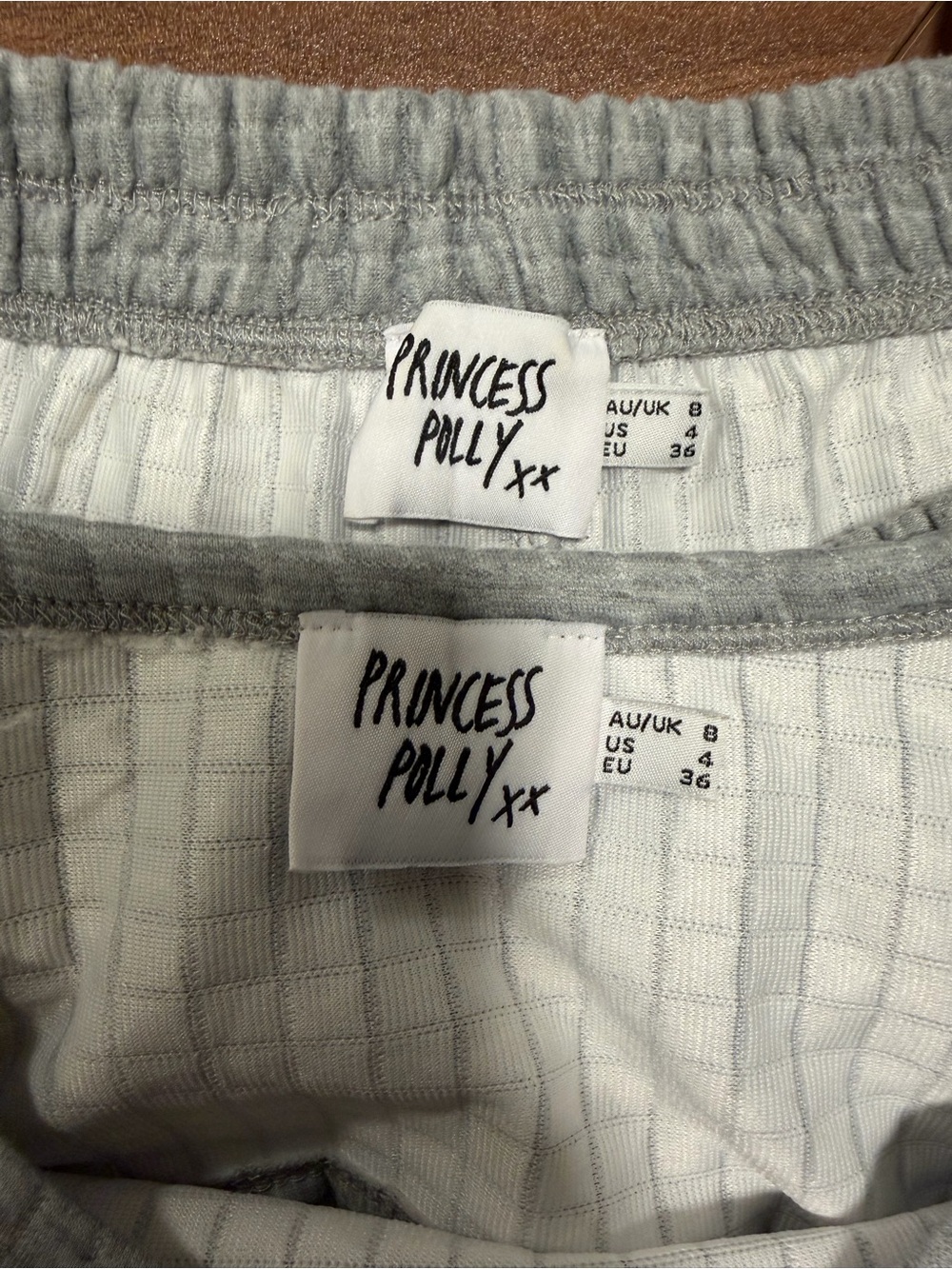 Princess Polly Light Gray Ribbed Lounge Set - Picture 2 of 2
